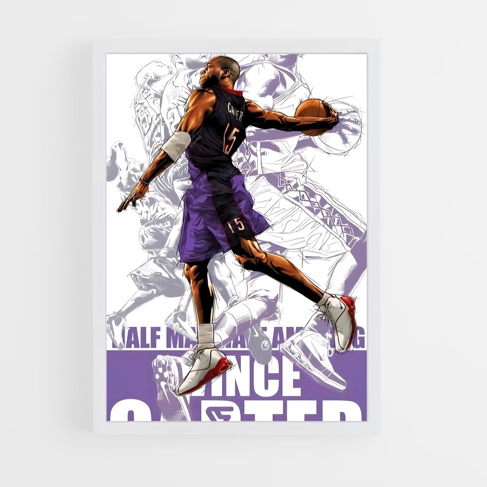 Poster Vince carter nuage – affiche Basketball (vue 3)